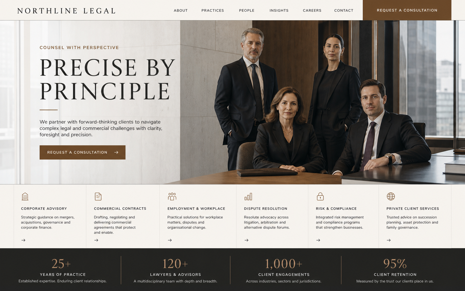 NORTHLINE LEGAL — LEGAL · BUSINESS website design preview